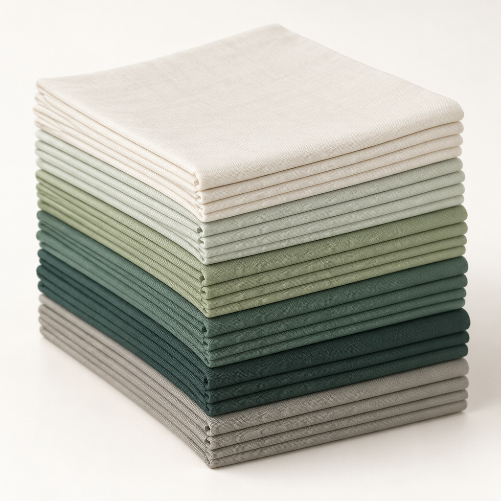 Woodland Mist Cotton 5-Inch Squares - 42 Pieces — AI-generated product concept, view 1