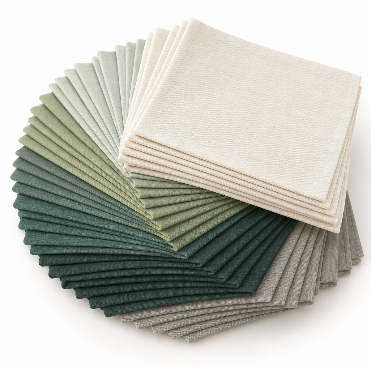 Woodland Mist Cotton 5-Inch Squares - 42 Pieces — AI-generated product concept, view 4