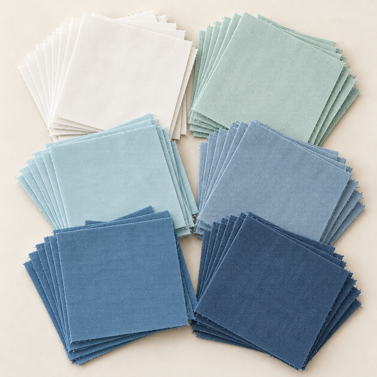 Coastal Sky Cotton 5-Inch Squares - 42 Pieces — AI-generated product concept, view 2
