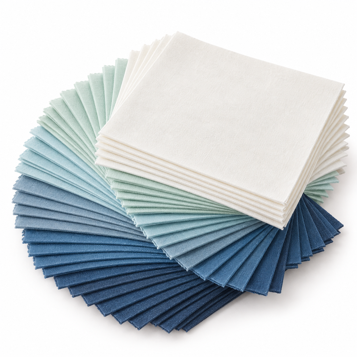 Coastal Sky Cotton 5-Inch Squares - 42 Pieces — AI-generated product concept, view 4
