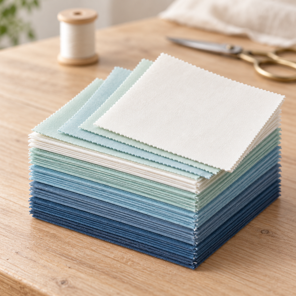 Coastal Sky Cotton 5-Inch Squares - 42 Pieces — AI-generated product concept, view 5