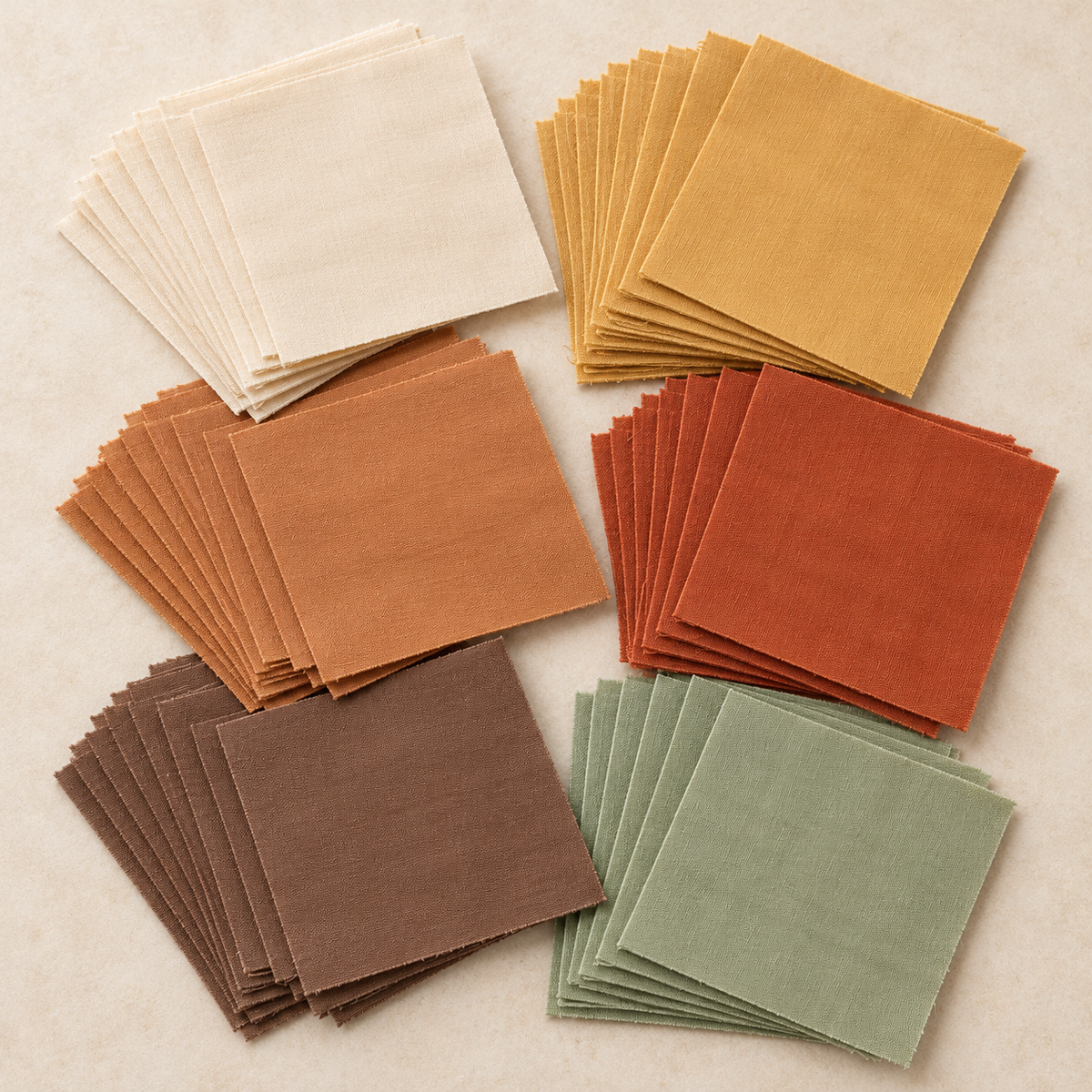 Autumn Orchard Cotton 5-Inch Squares - 42 Pieces — AI-generated product concept, view 2