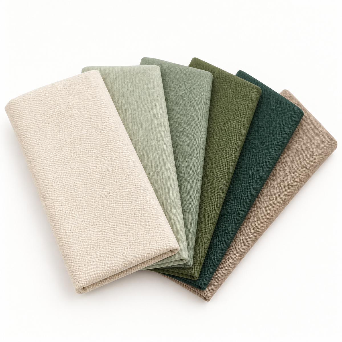 Meadow Sage Cotton Fat Quarter Bundle - 6 Pieces — AI-generated product concept, view 4