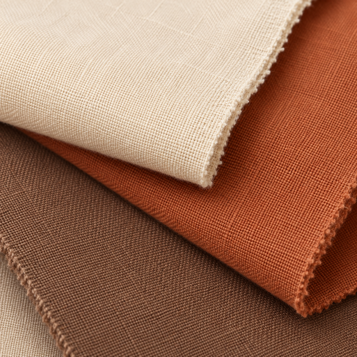Clay & Linen Cotton Fat Quarter Bundle - 6 Pieces — AI-generated product concept, view 3