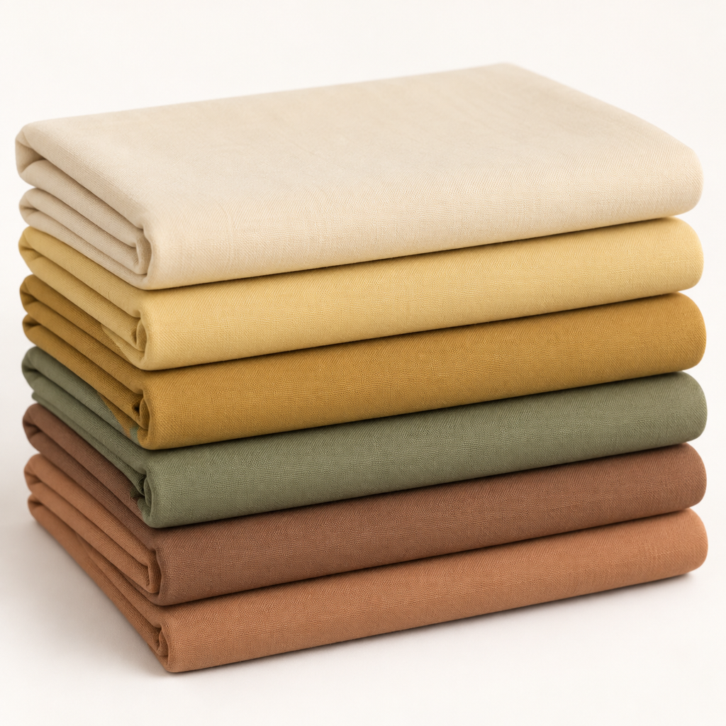 Harvest Gold Cotton Fat Quarter Bundle - 6 Pieces — AI-generated product concept, view 1