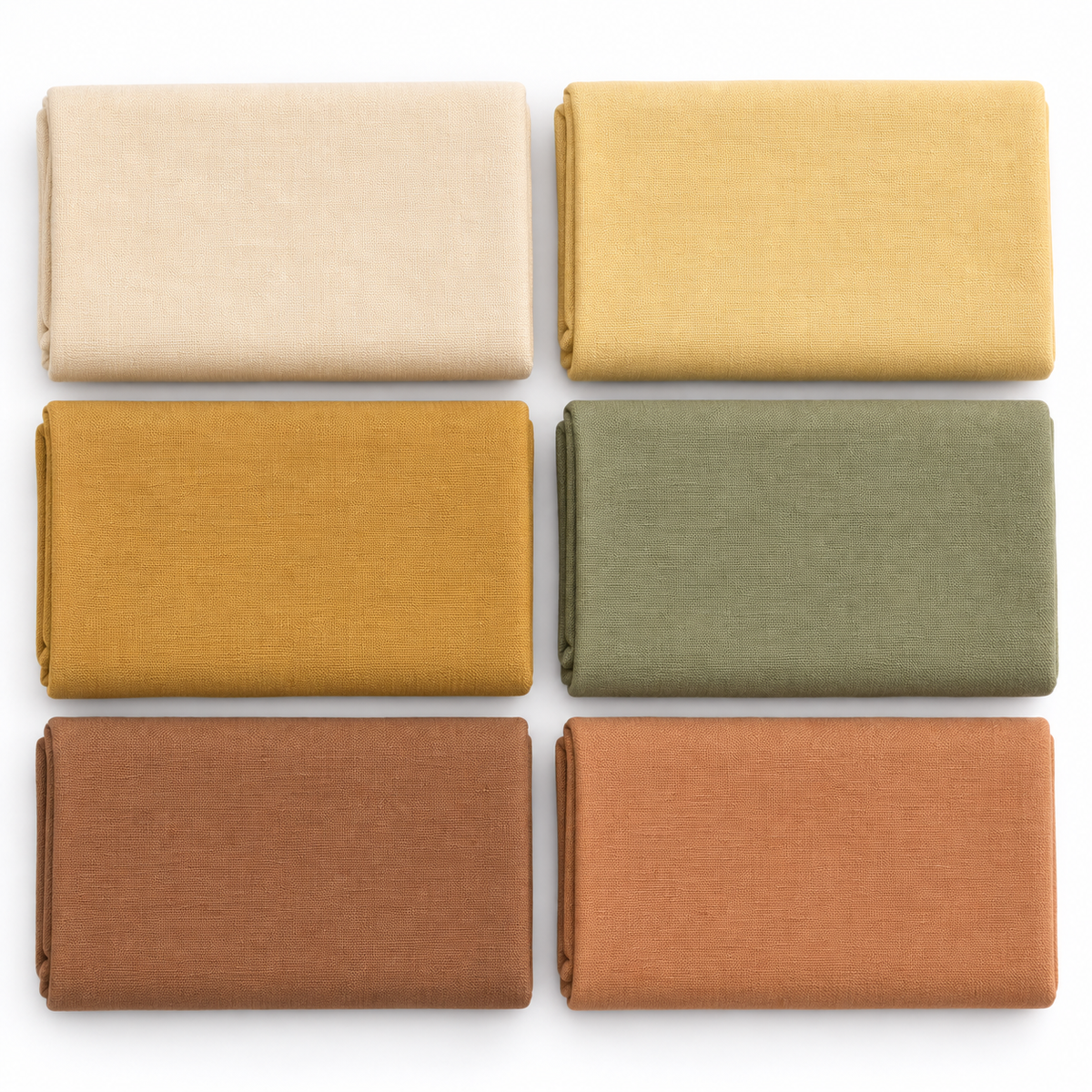 Harvest Gold Cotton Fat Quarter Bundle - 6 Pieces — AI-generated product concept, view 2
