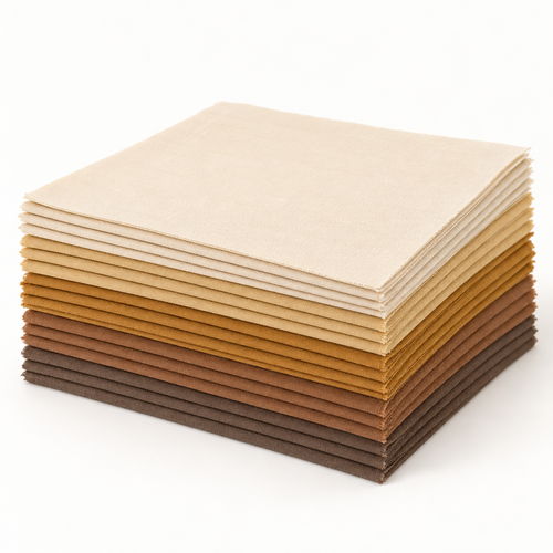 Amber Hearth Cotton 10-Inch Squares - 20 Pieces — AI-generated product concept, view 1